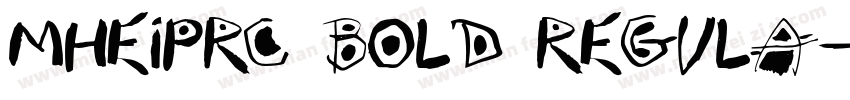 MHeiPRC Bold Regula字体转换